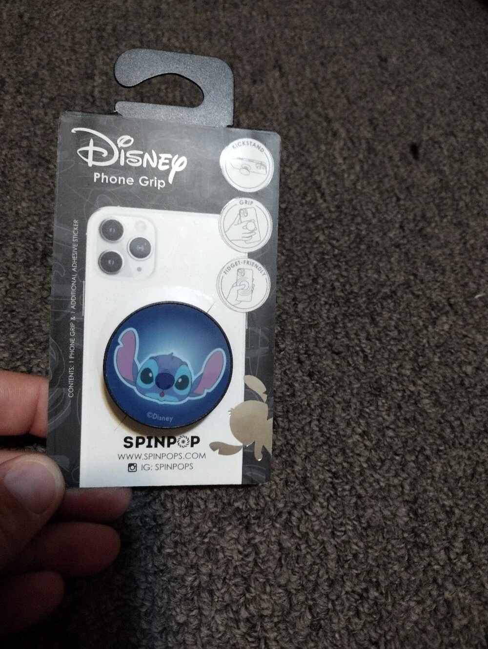 Disney Blue Stitch Phone Grip PopSocket Style